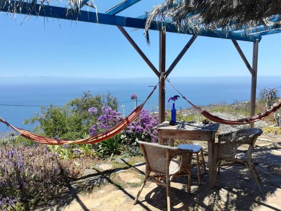 Villa Casita En El Campo Con Vista Al Oceano Tijarafe Exterior foto