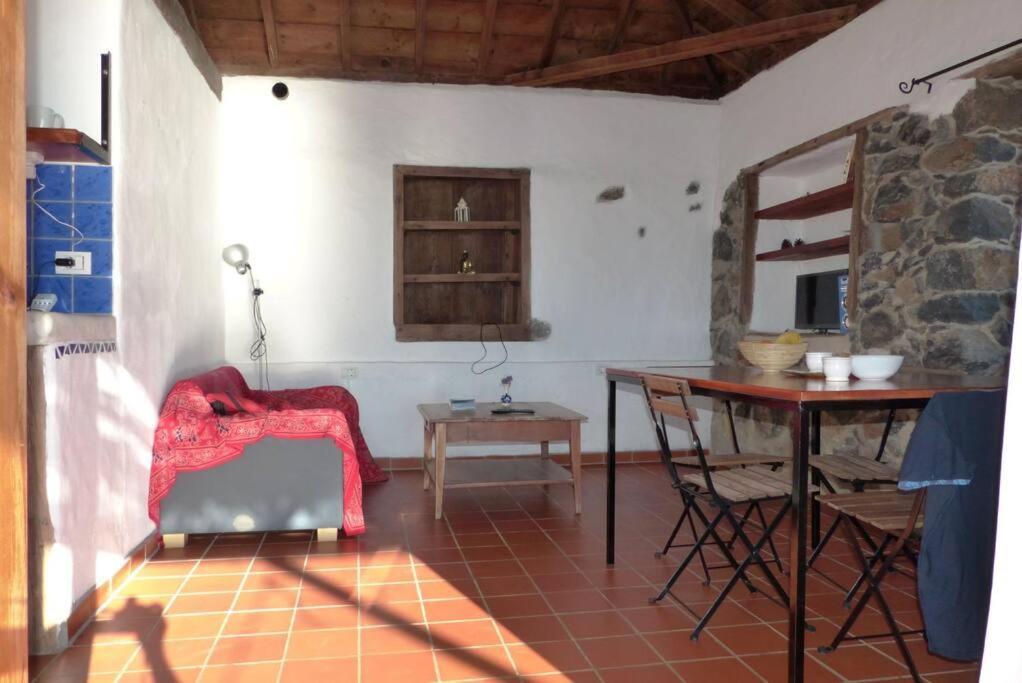 Villa Casita En El Campo Con Vista Al Oceano Tijarafe Exterior foto